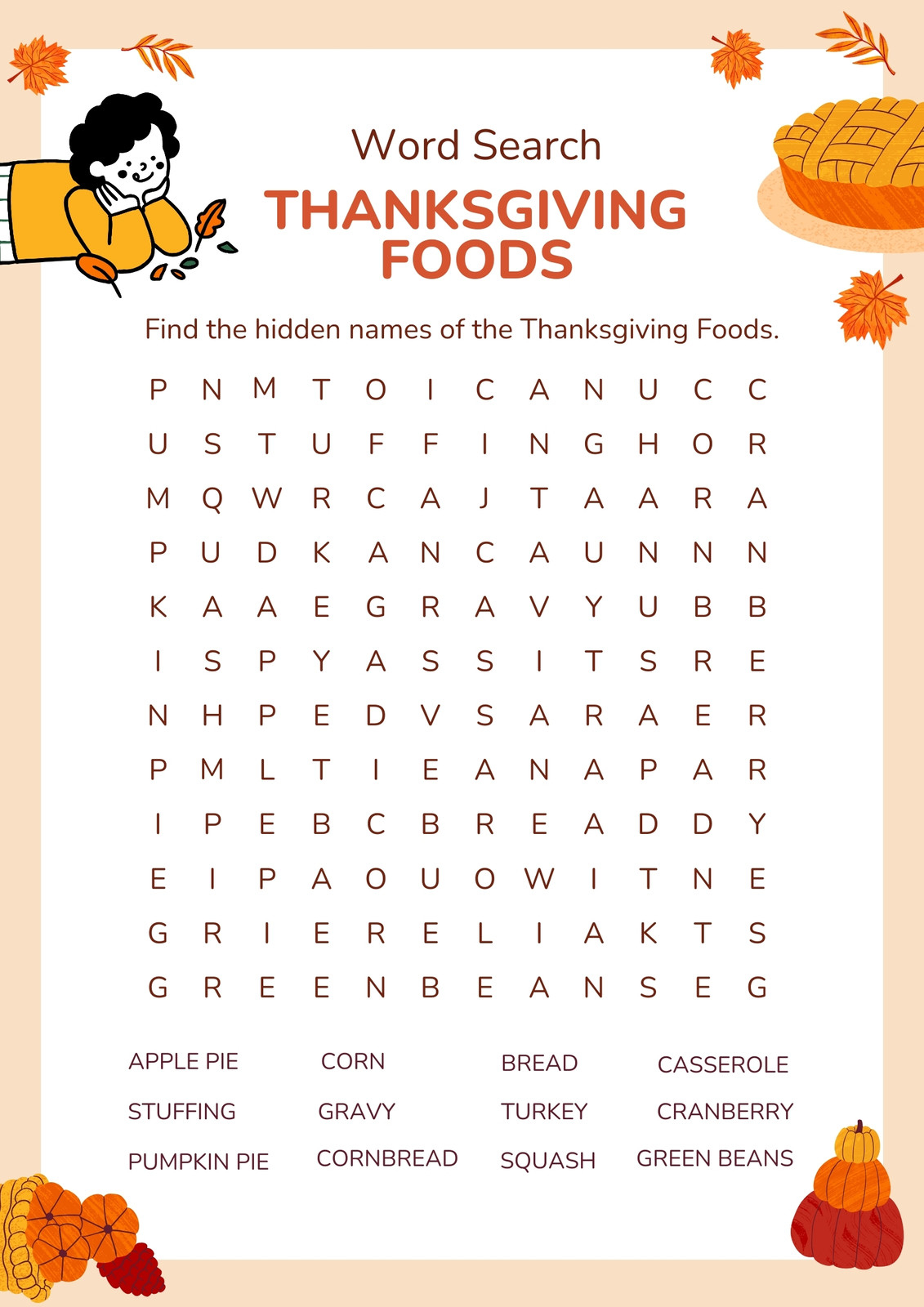 Printable Word Search Page Printable Word Search Page