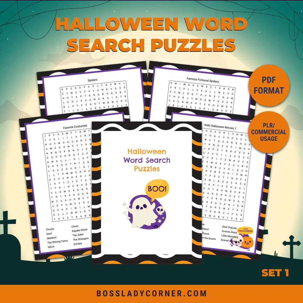 Halloween Word Search Printable Pdf