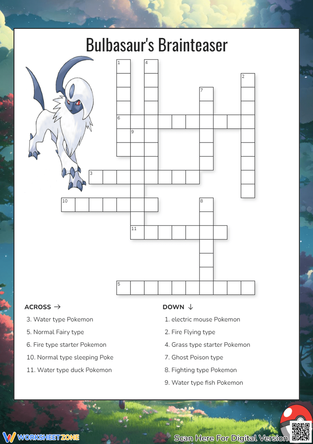 Easy Pokemon Word Search