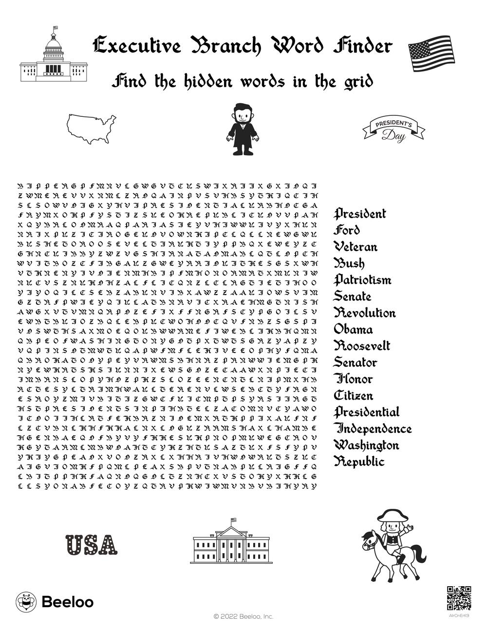 Presidents Day Word Search For Kids Presidents Day Word Search For Kids
