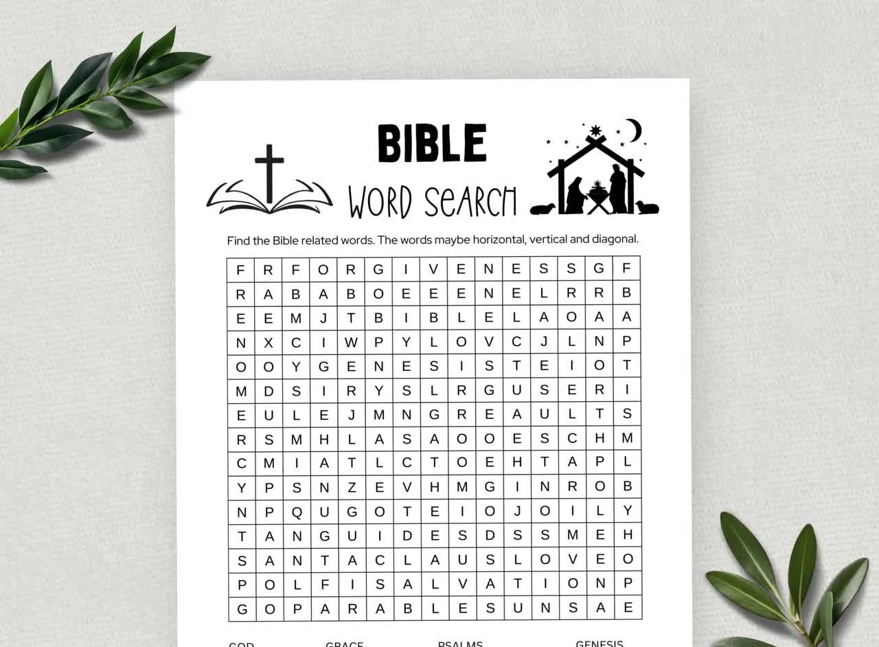 Printable Bible Word Search Word Search Game Fun Christian Youth Group Game Sunday School Church Study Activity For Kids And Adults Etsy Norway Printable Bible Word Search Word Search Game Fun Christian Youth Group Game Sunday School Church Study Activity For Kids And Adults Etsy Norway