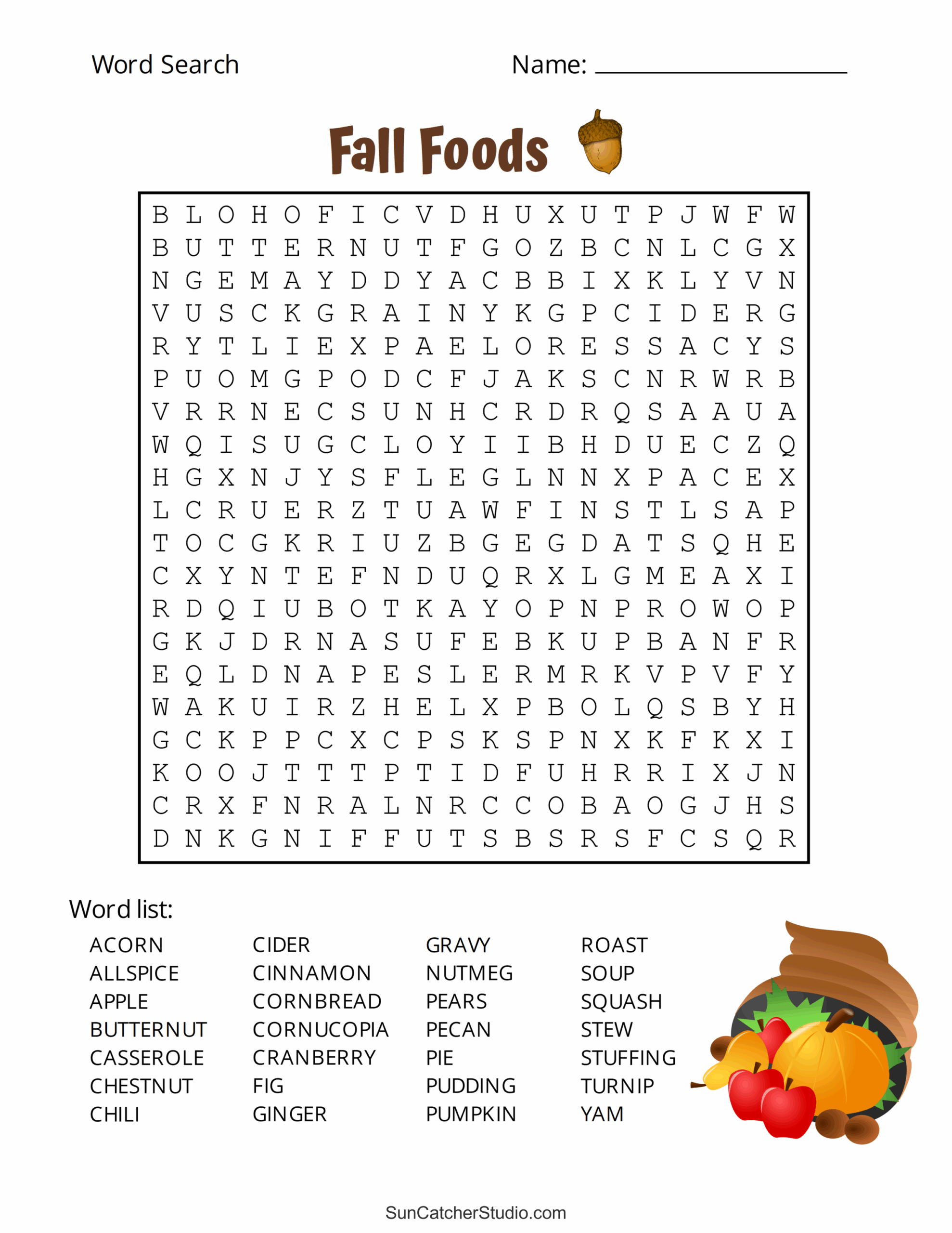 Printable Fall Word Search Puzzles Autumn Word Search Free Printables Monograms Design Tools Patterns U0026 DIY Projects