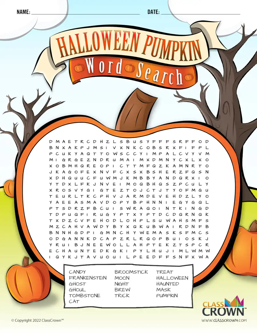 Printable Halloween Word Searches For Kids Printable Halloween Word Searches For Kids