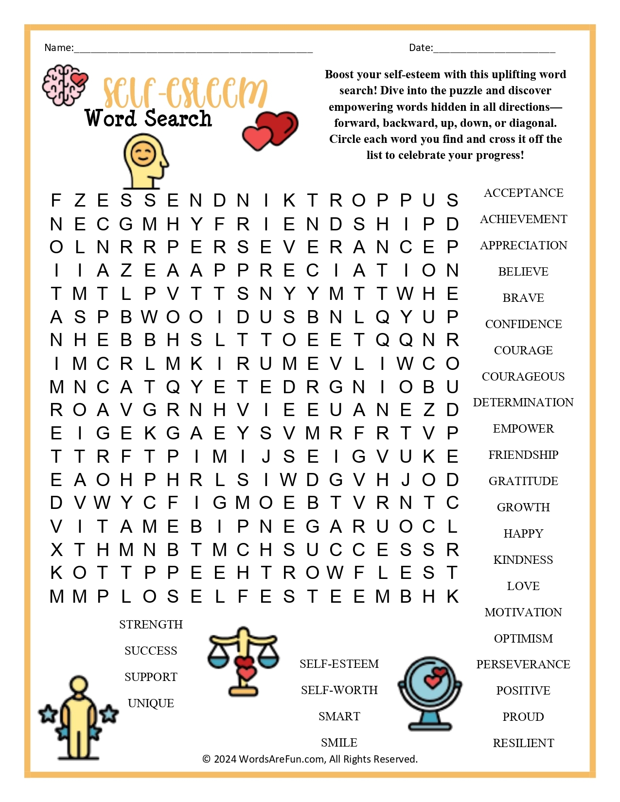 Find A Word Search Printable