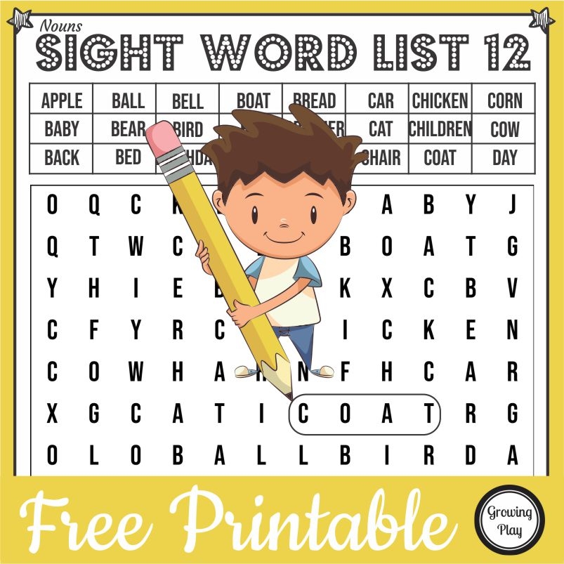 Easy Word Searches Printable