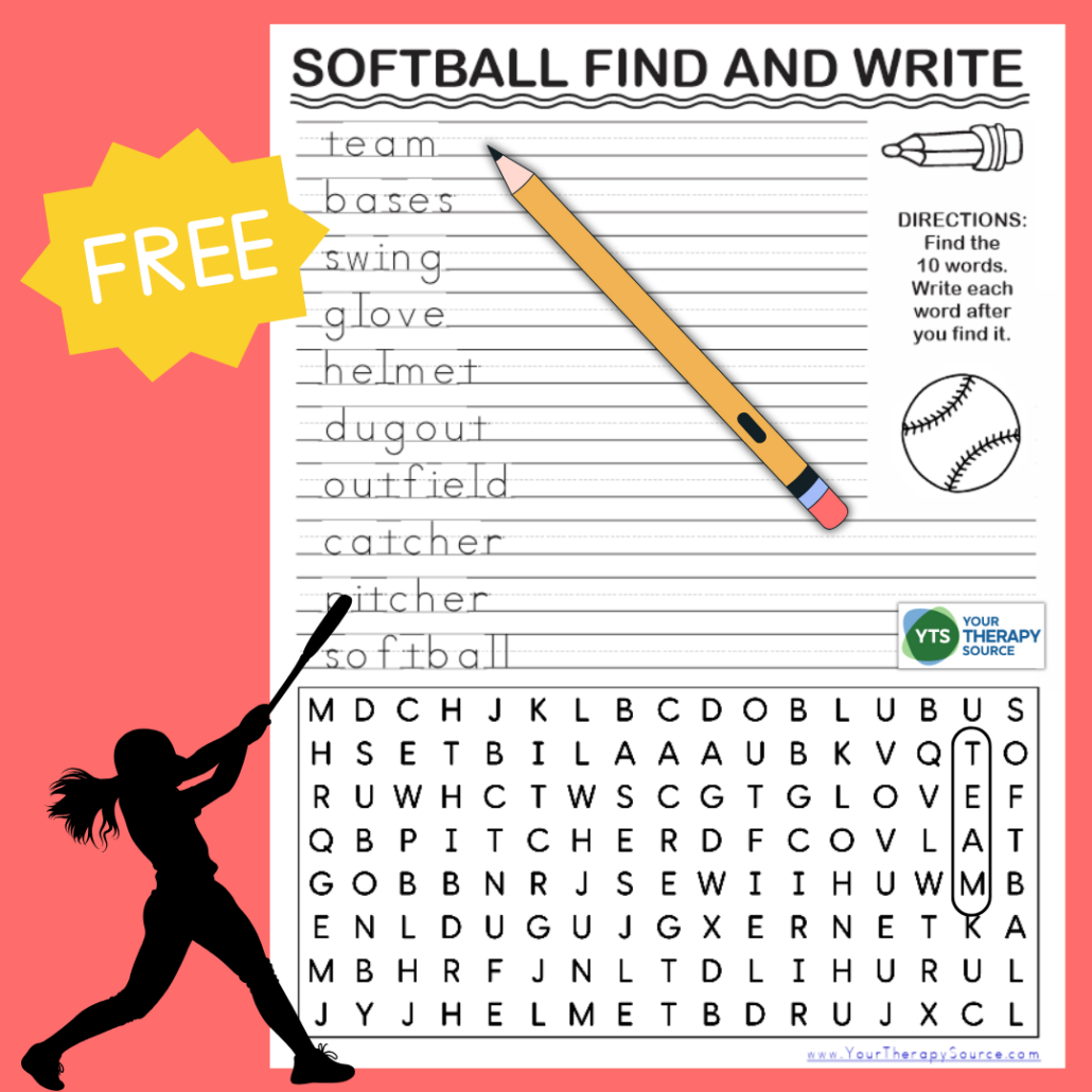 Baseball Team Word Search