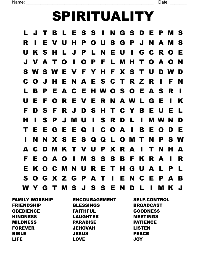 Printable Bible Word Search Puzzles Online