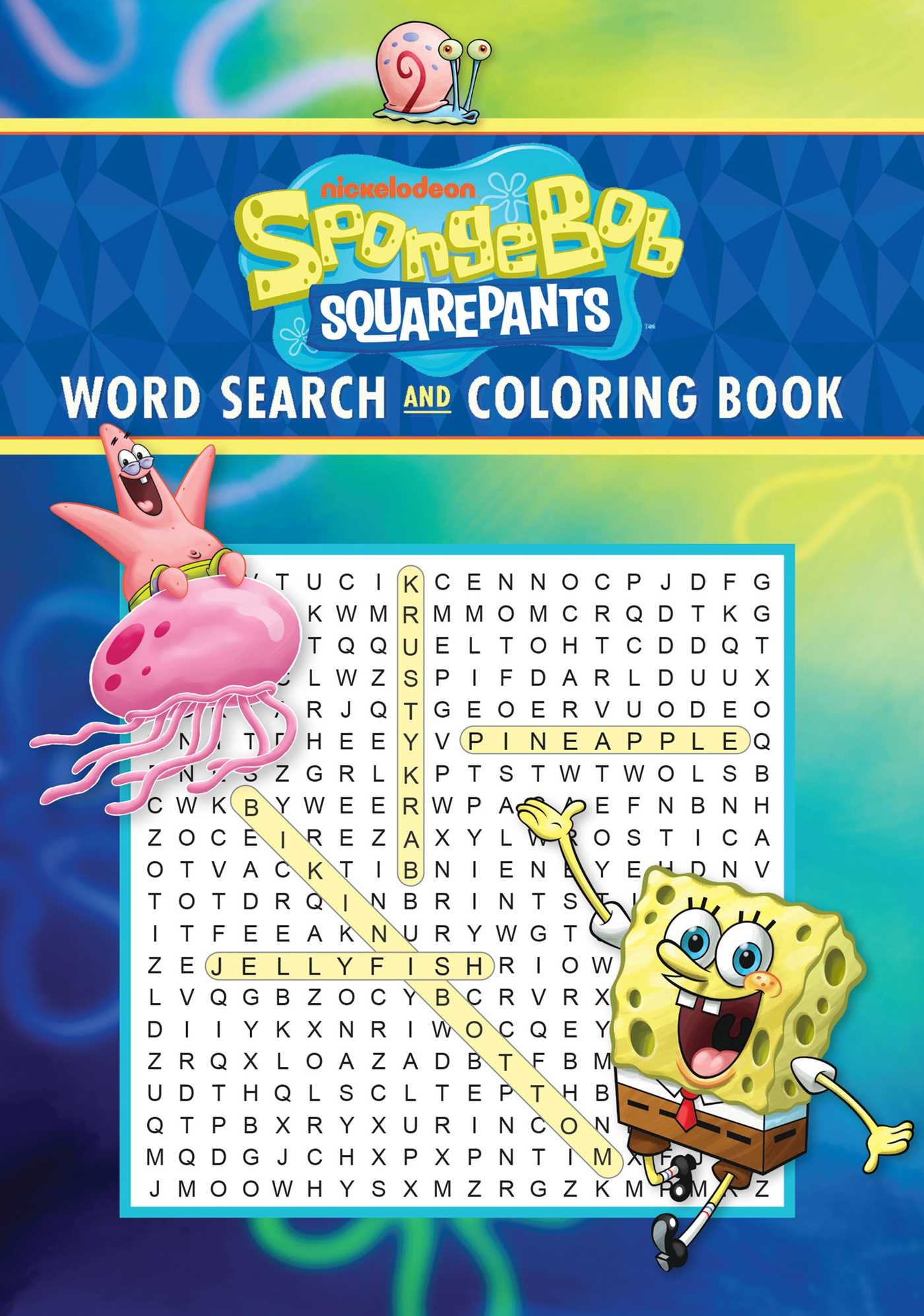 SpongeBob SquarePants Word Search And Coloring Book Book By Editors Of Thunder Bay Press Official Publisher Page Simon Schuster