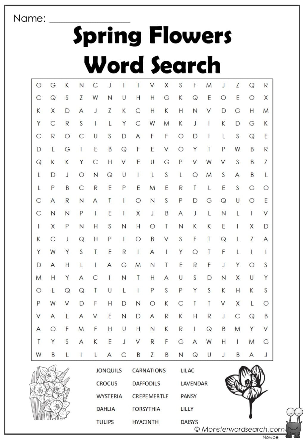 Free Printable Word Searches
