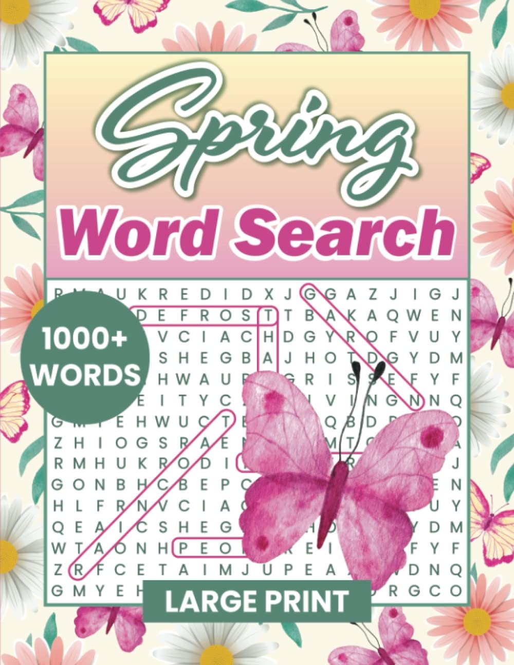 Spring Word Search Large Print Spring Themed Word Find Puzzle Book For Adults And Teens Press Paper Sky 9798405188539 Amazon Books