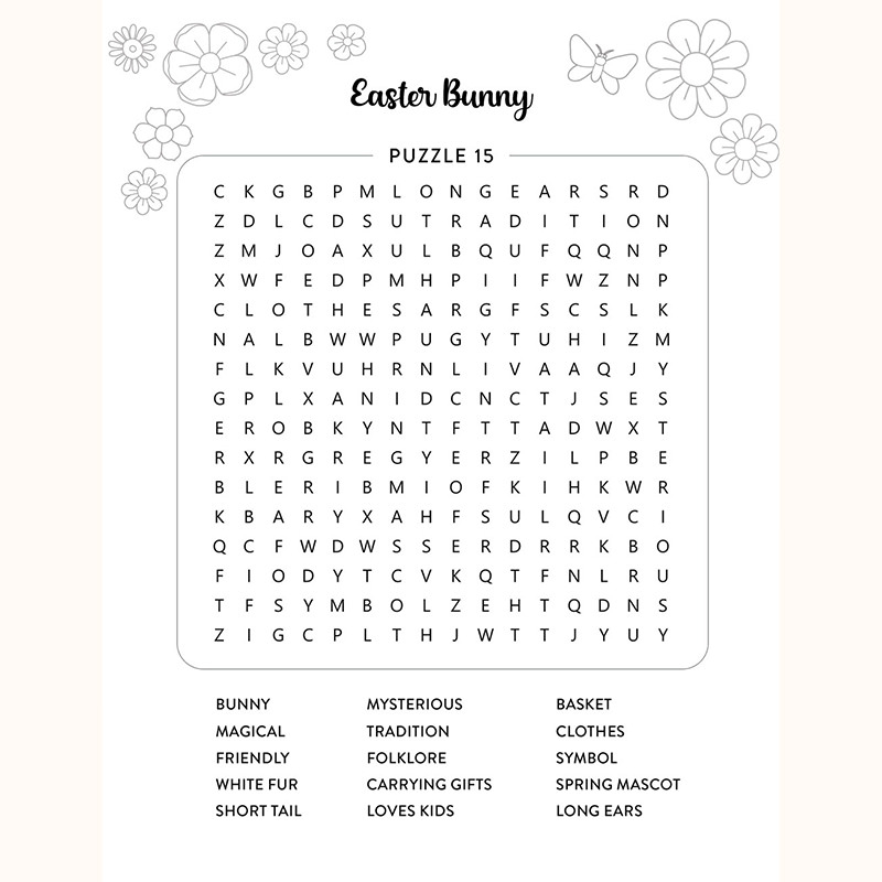 Printable Spring Word Searches For Seniors