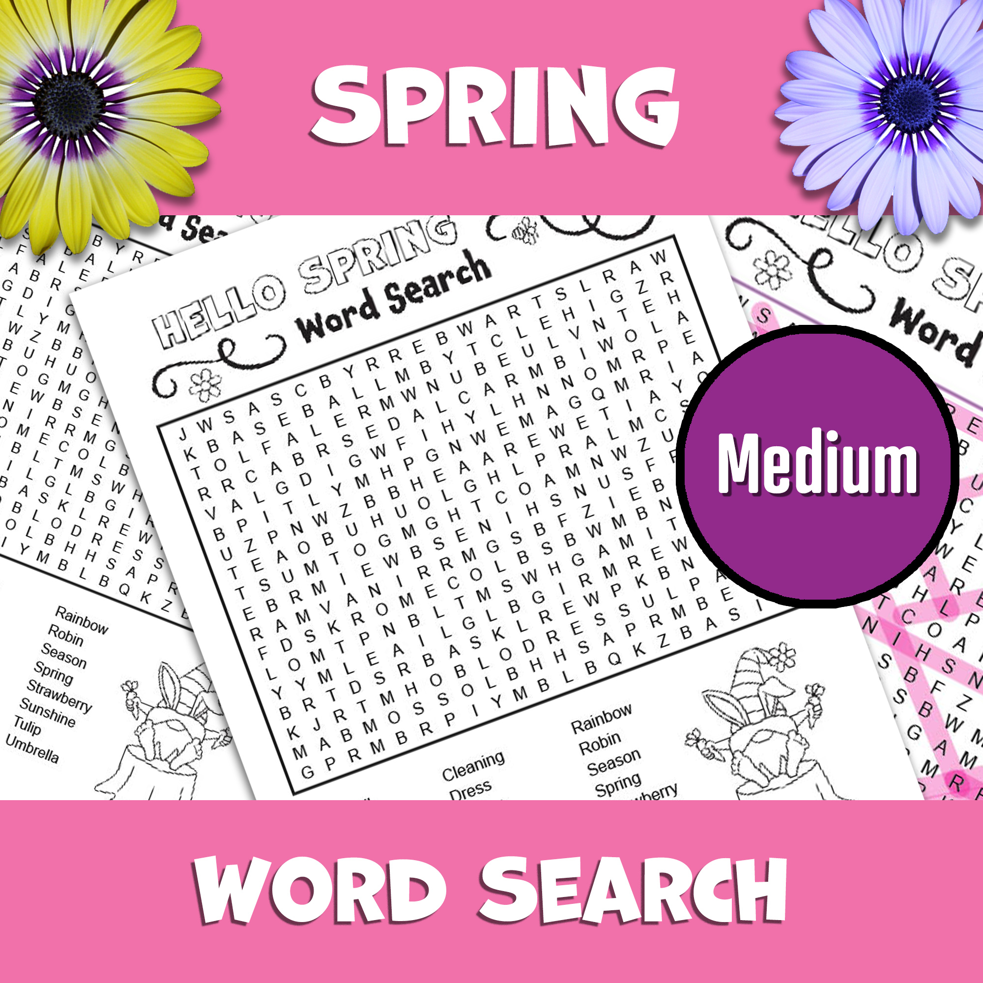 Free Printable Word Search Puzzles Medium