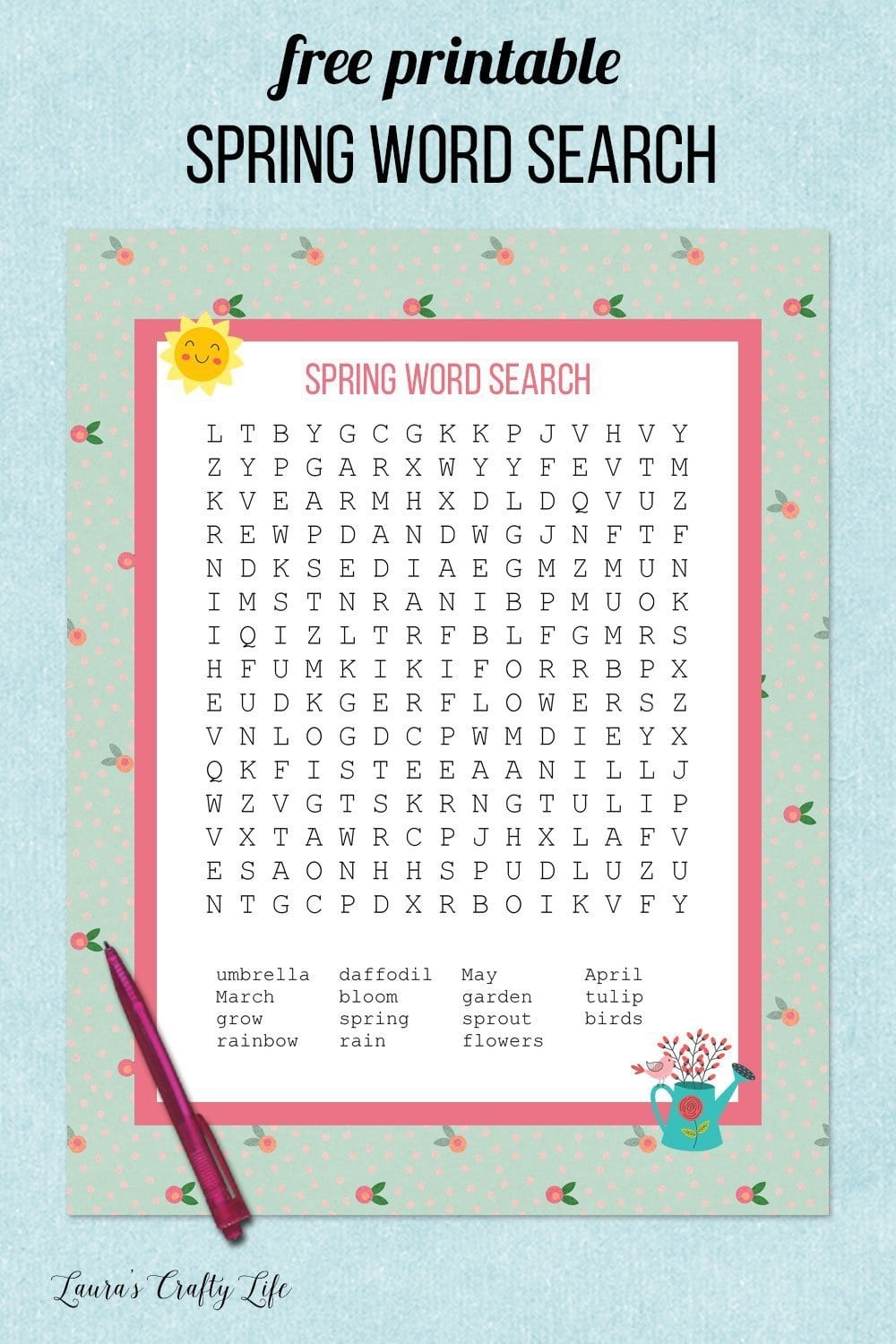 Spring Word Search