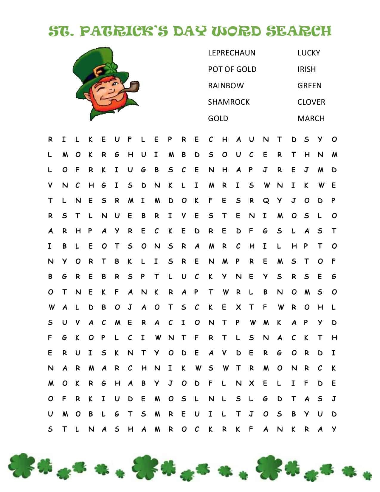 Word Search Pages Free Printables