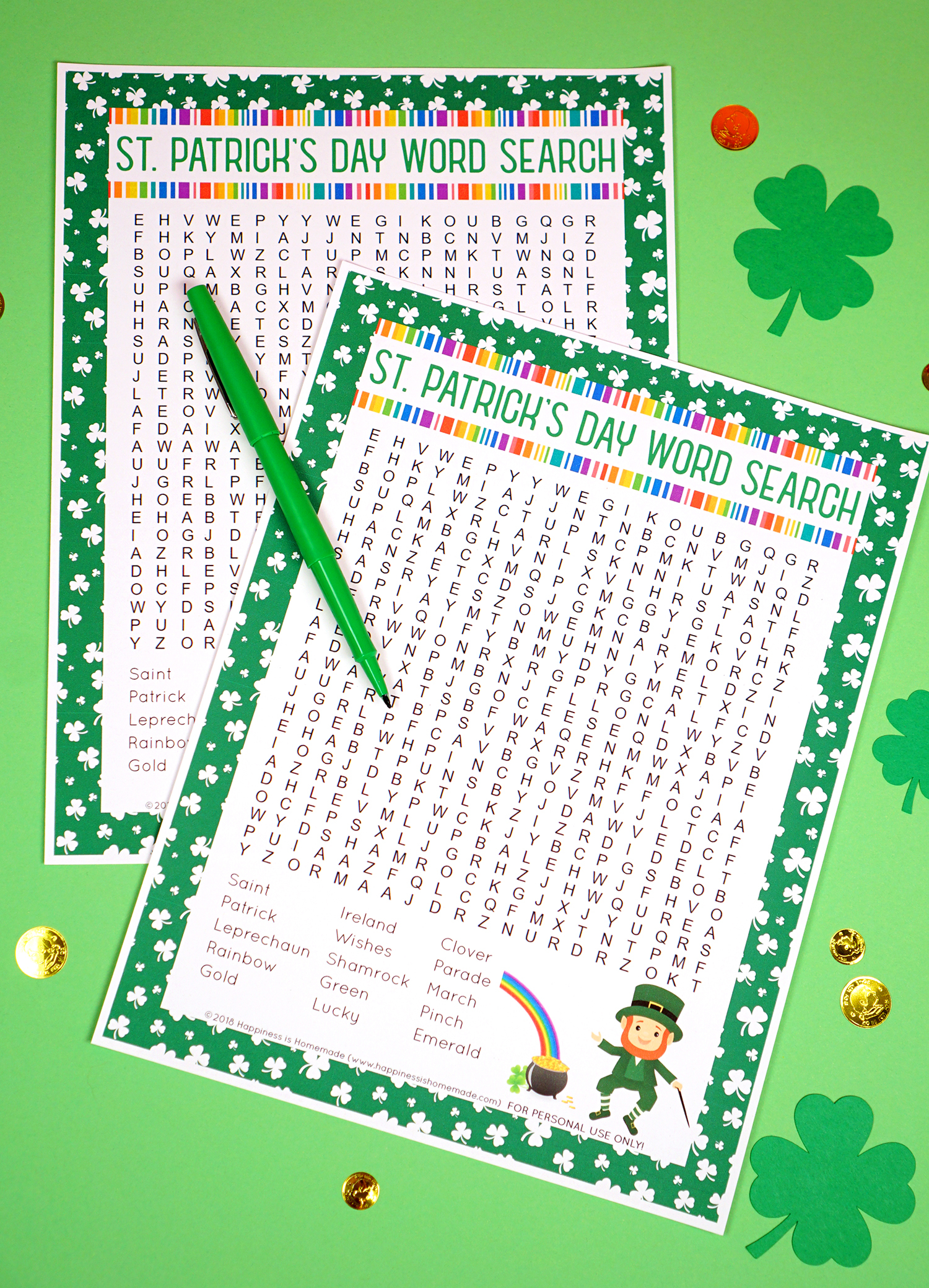 Printable St Patrick's Day Word Search Printable St Patrick's Day Word Search