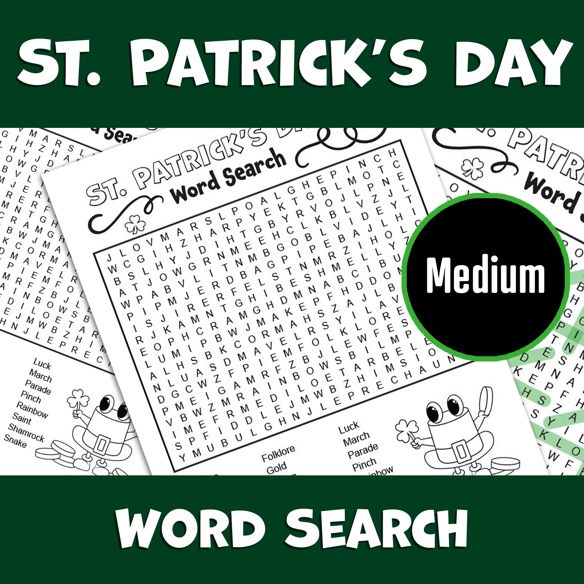St Patrick s Day Word Search Puzzle Medium Winter Word Game Activity Word Find Snow Day Activity Classful St Patrick s Day Word Search Puzzle Medium Winter Word Game Activity Word Find Snow Day Activity Classful