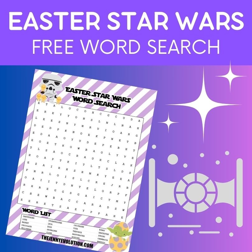 Star Wars Easter Word Search Mommy Evolution