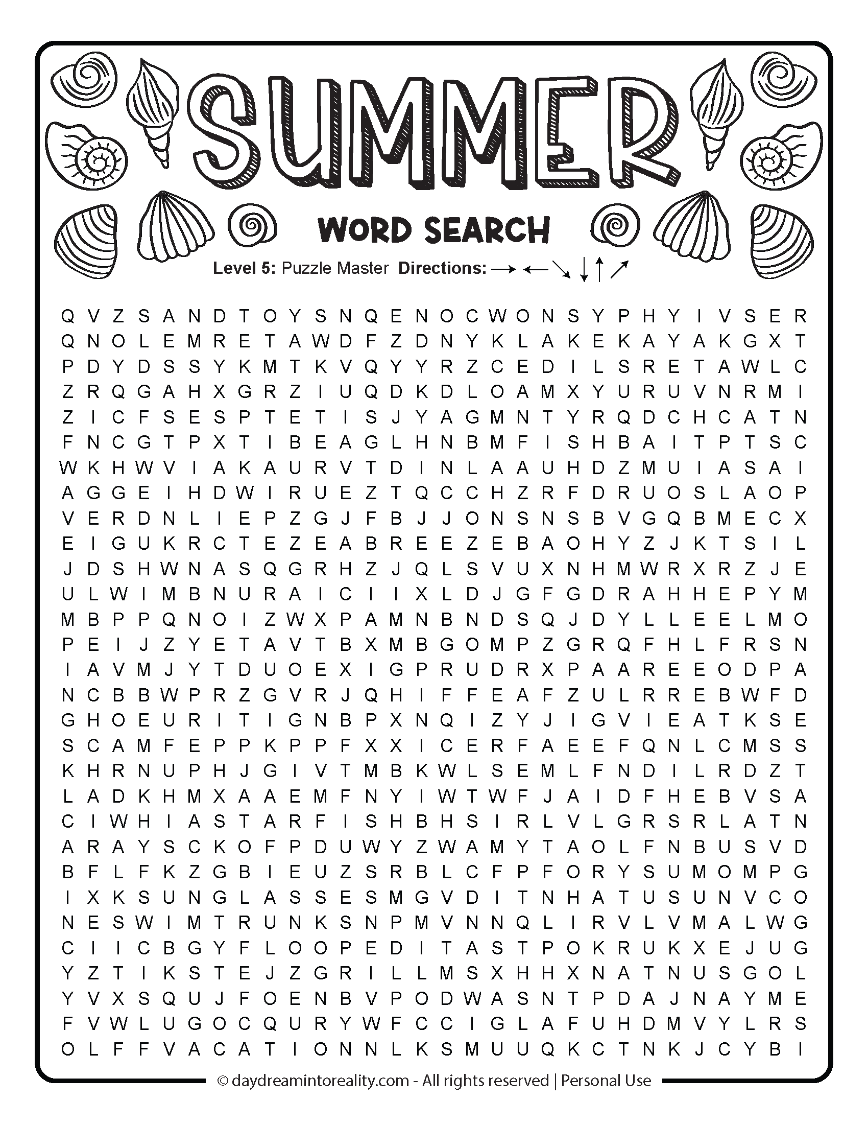 Word Search Printable Advanced