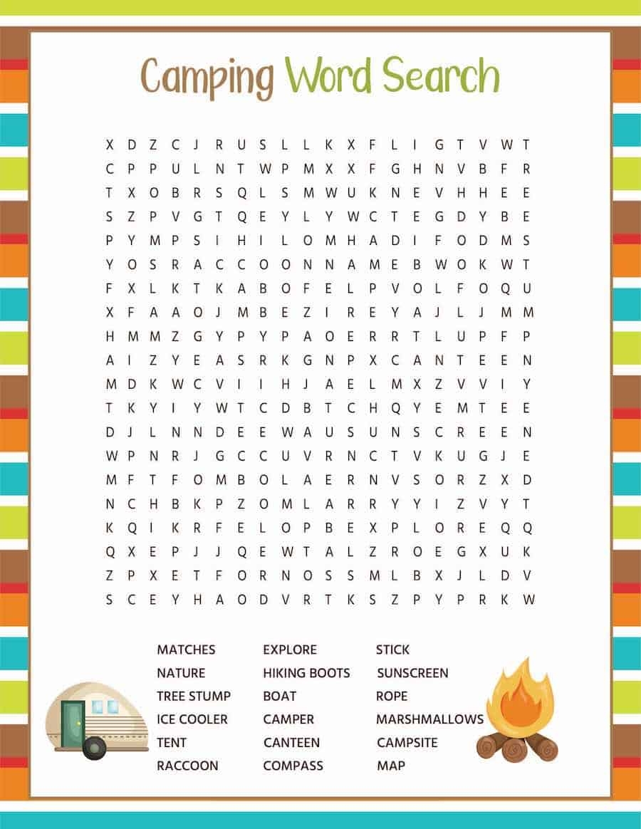 Free Summer Word Searches