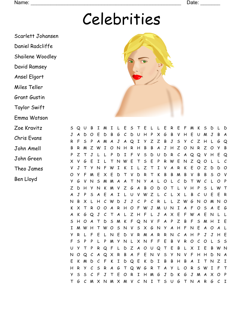 Taylor Swift Word Search WordMint Taylor Swift Word Search WordMint