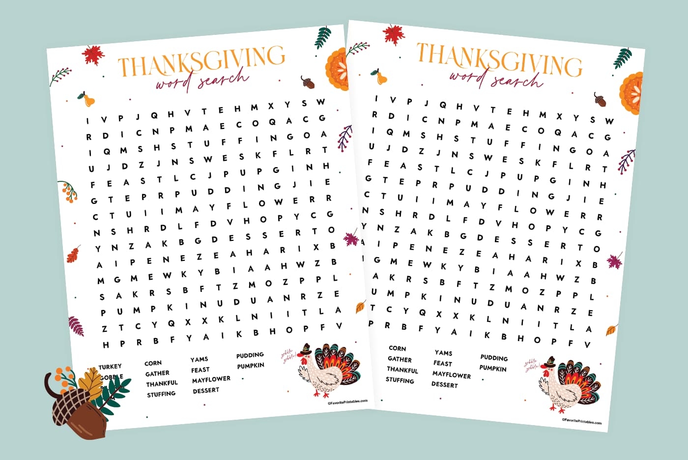 Free Thanksgiving Word Search Printables Free Thanksgiving Word Search Printables