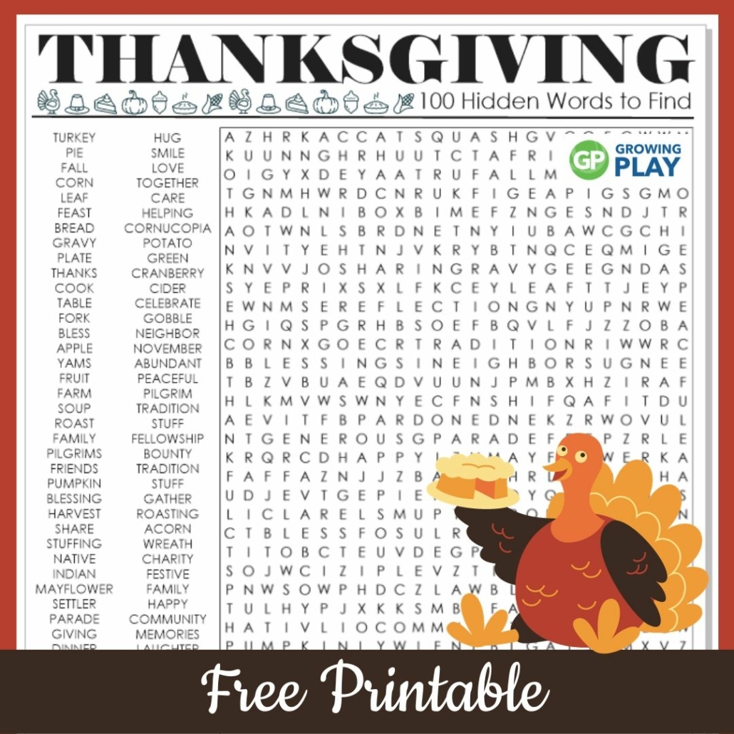 Word Search Printable Free Hard