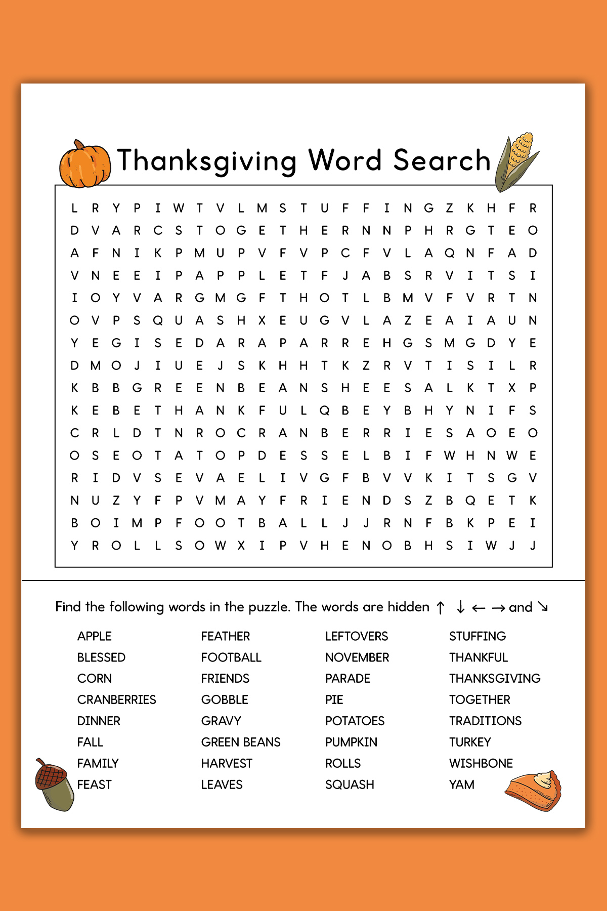 Thanksgiving Word Search Printable Example Hard Mom Envy Thanksgiving Word Search Printable Example Hard Mom Envy
