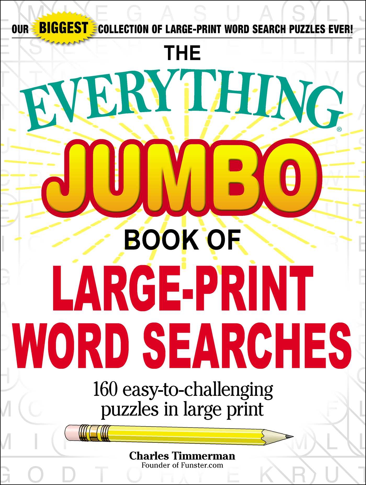 Jumbo Print Word Search Printable