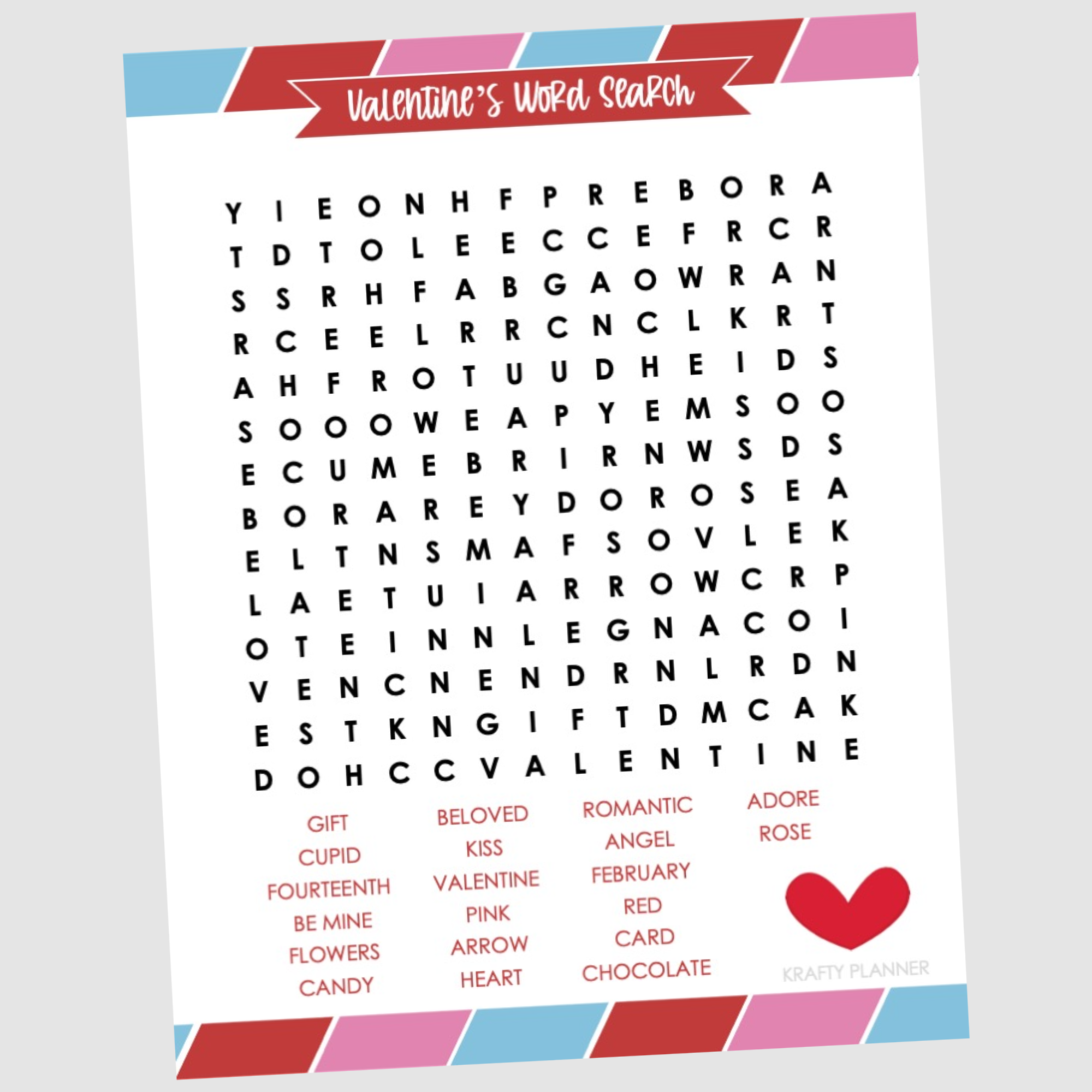 Free Printable Valentines Day Word Searches Free Printable Valentines Day Word Searches