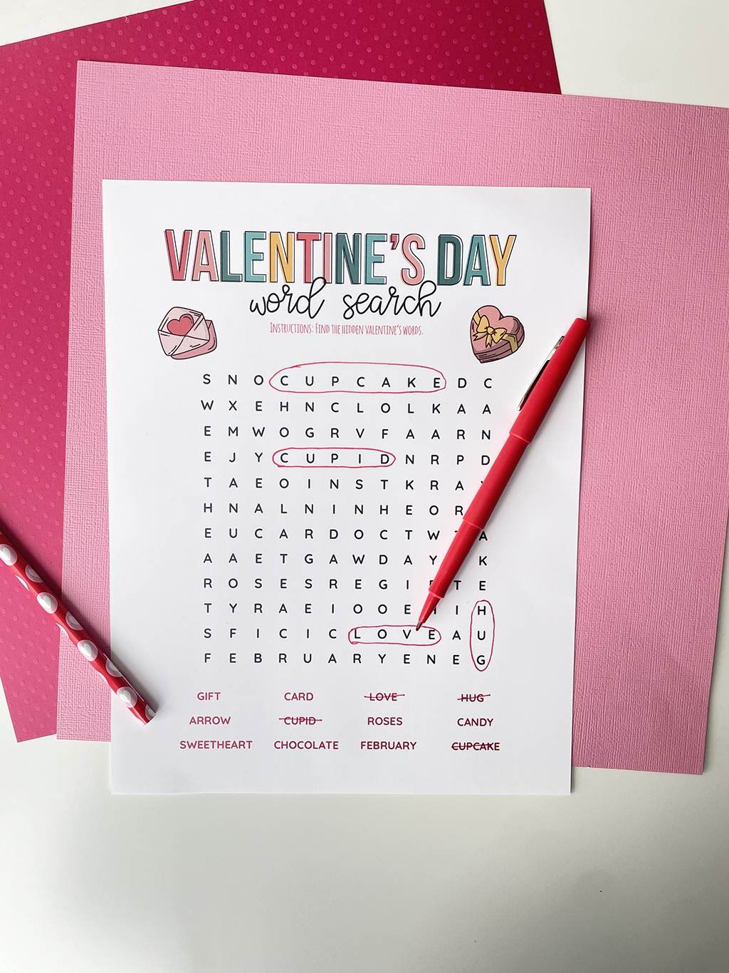 Valentine s Day Word Search The Crafting Chicks Valentine s Day Word Search The Crafting Chicks