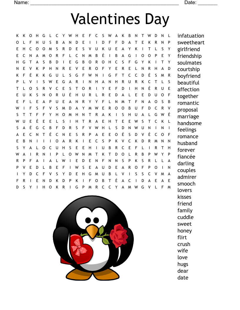 Valentine Word Search WordMint Valentine Word Search WordMint
