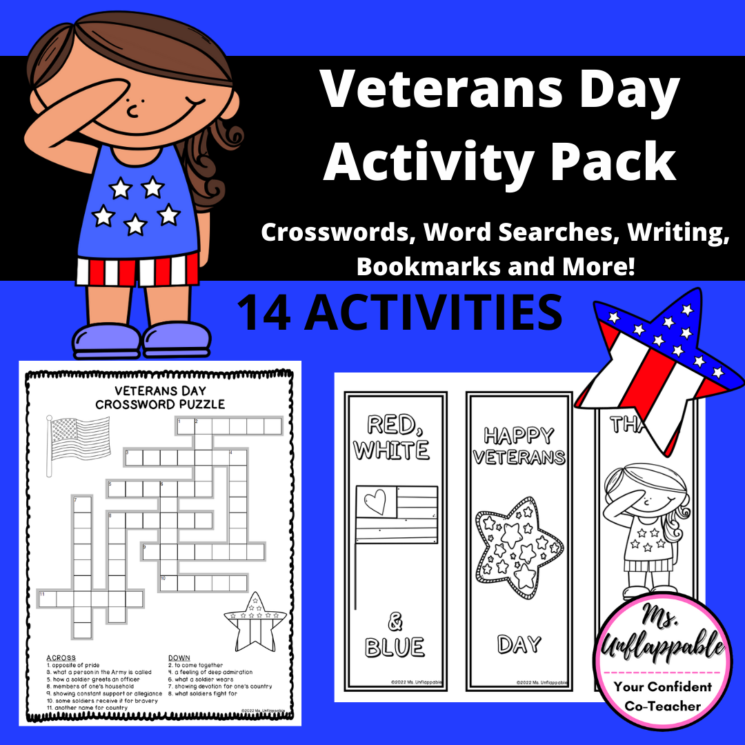 Veterans Day Word Search Puzzle