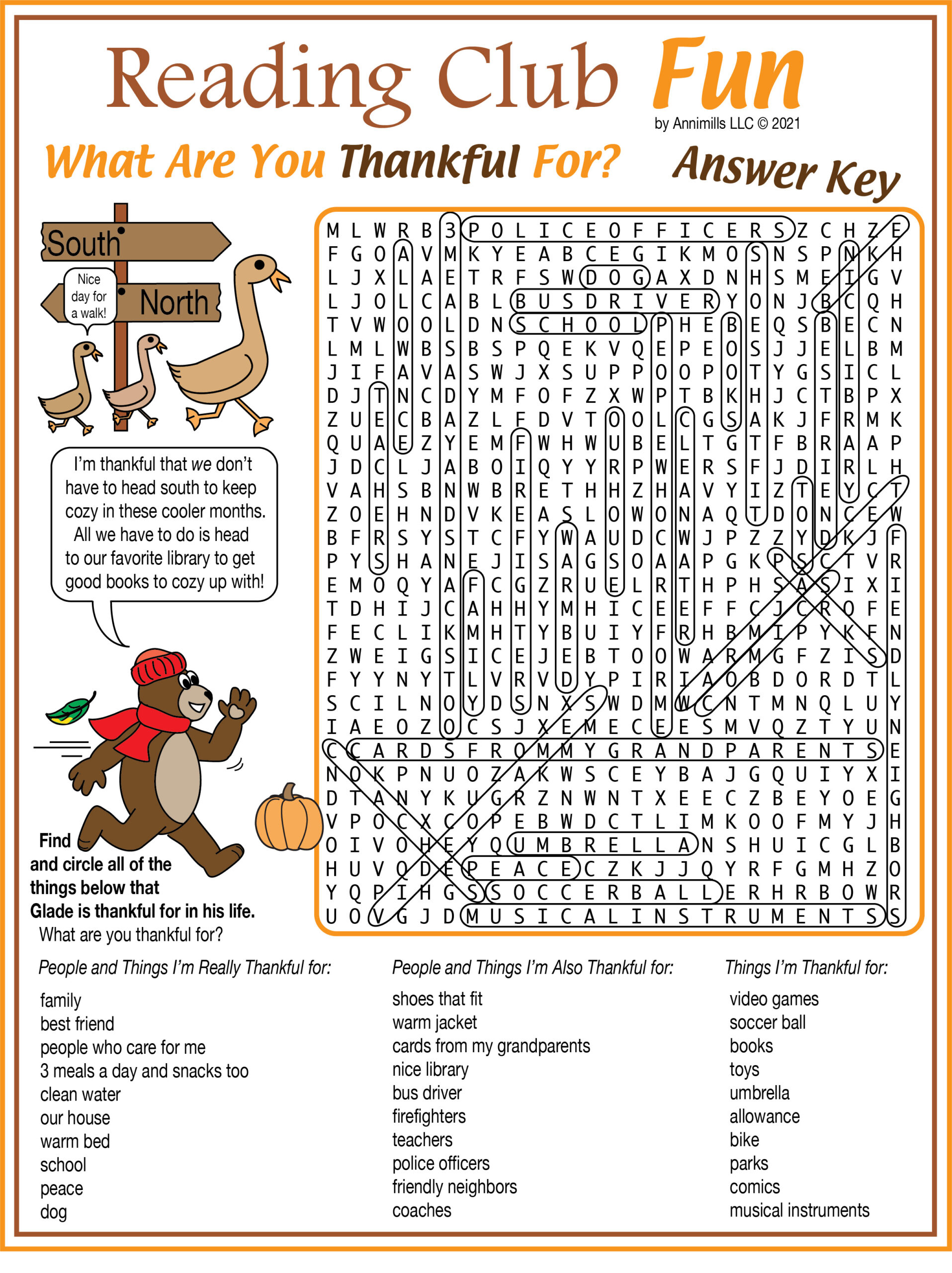 Thanksgiving Word Search Puzzles Printable