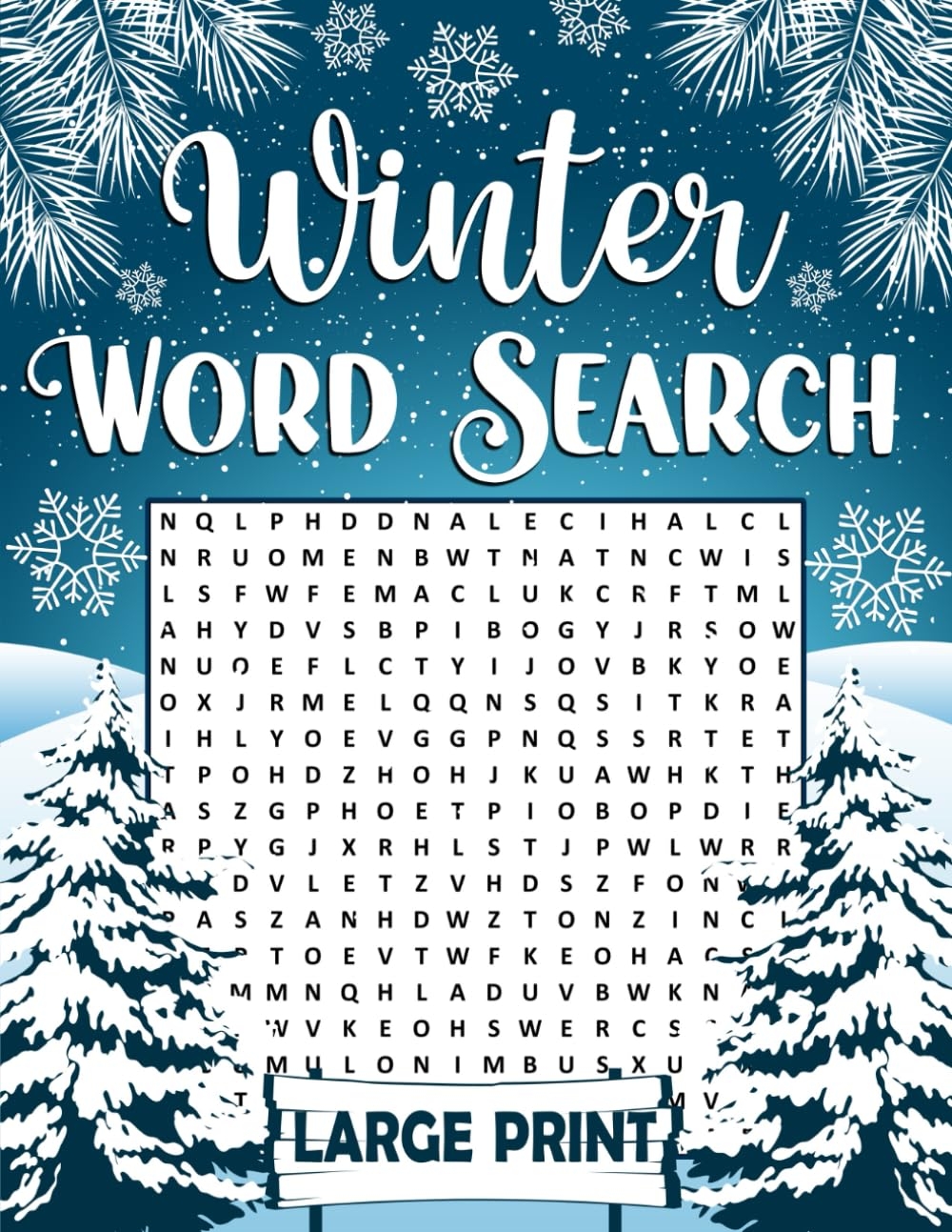 Winter Word Search Large Print Winter Activity Book For Adults U0026 Seniors 1400 Words Winter Themed Word Find Puzzle Book Press PuzzlesLine Amazon ca Books