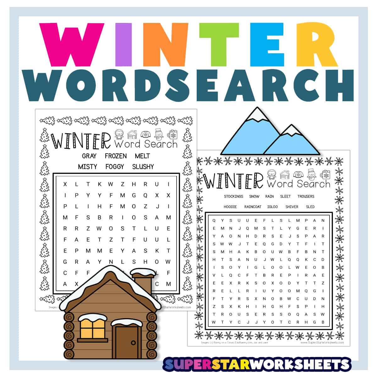 Printable Winter Word Search