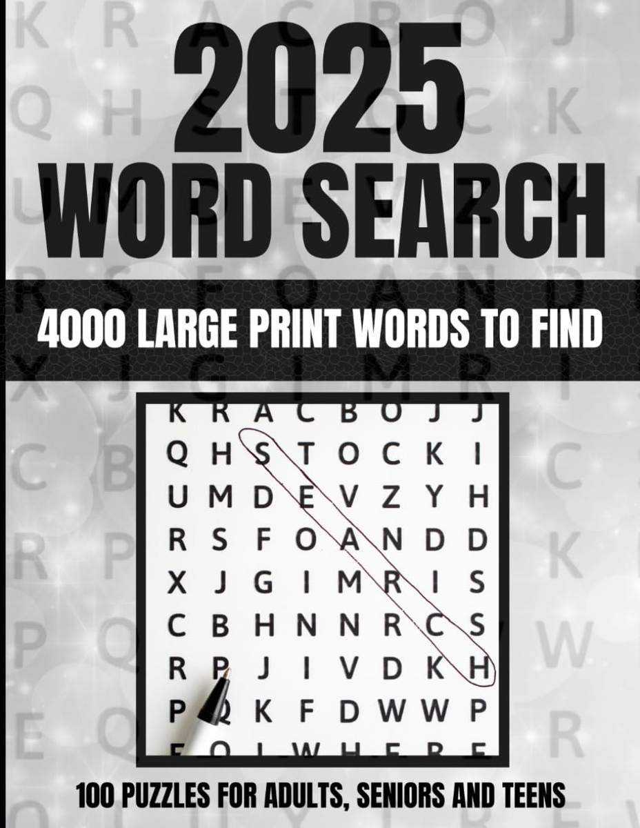 Word Search Book For Adults 2025 4000 Big Large Print Words To Find Anti Eye EBay
