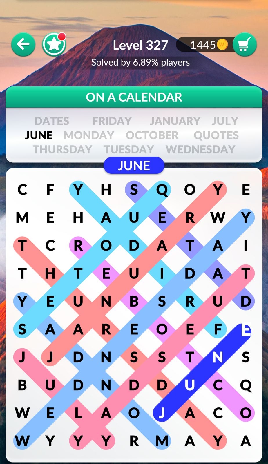 Word Search Explorer Level 327 On A Calendar Answers