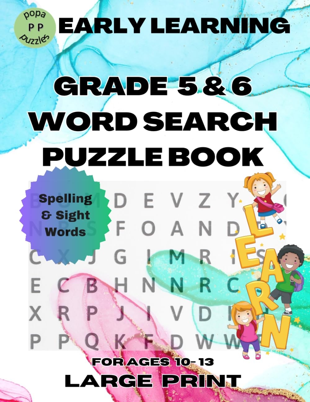 Word Search For Kids Grade 5 And 6 Early Learning Kids Word Search Puzzles Popas Peter 9798377880905 Amazon Books