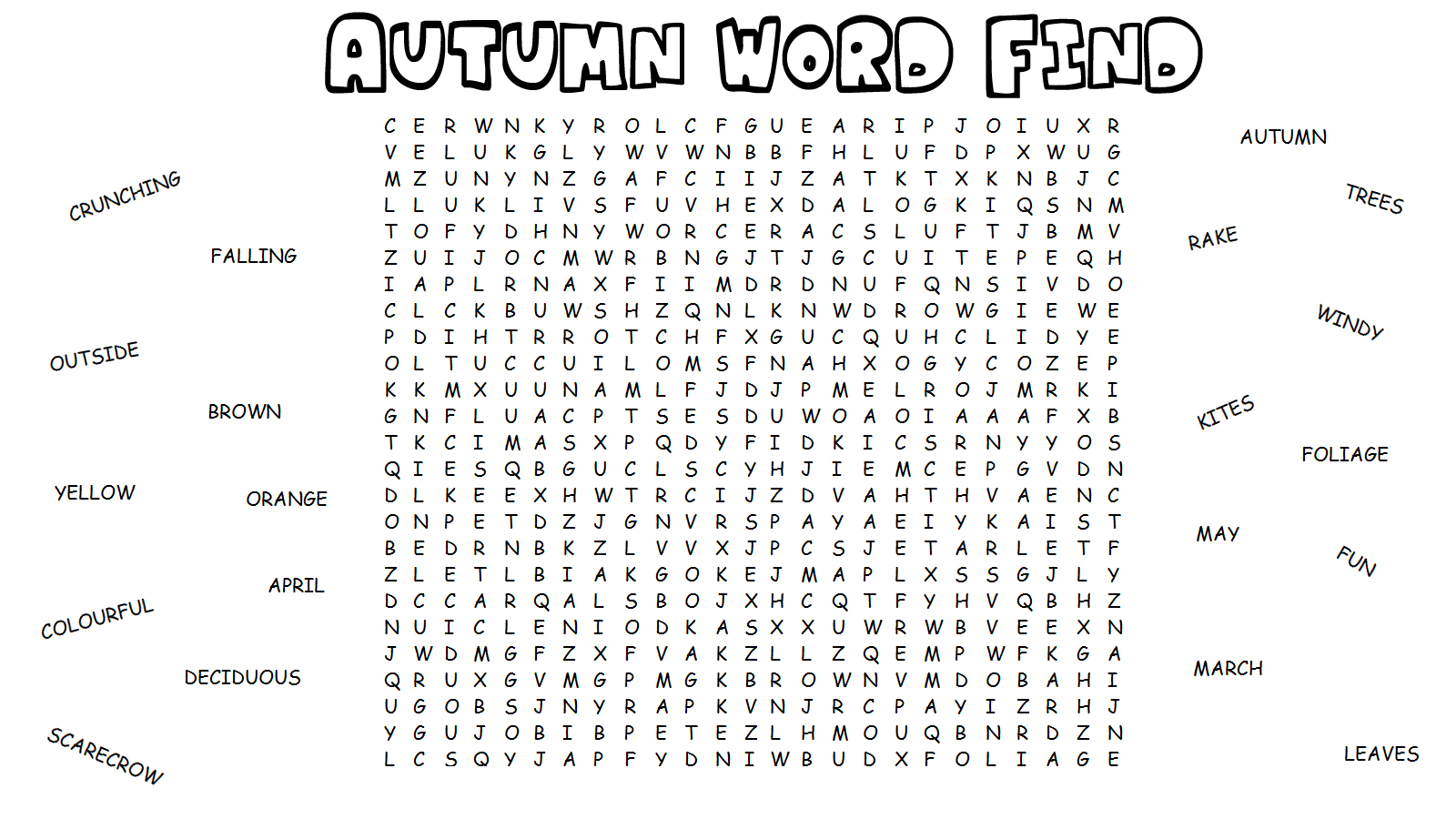 Free Printable Difficult Word Searches