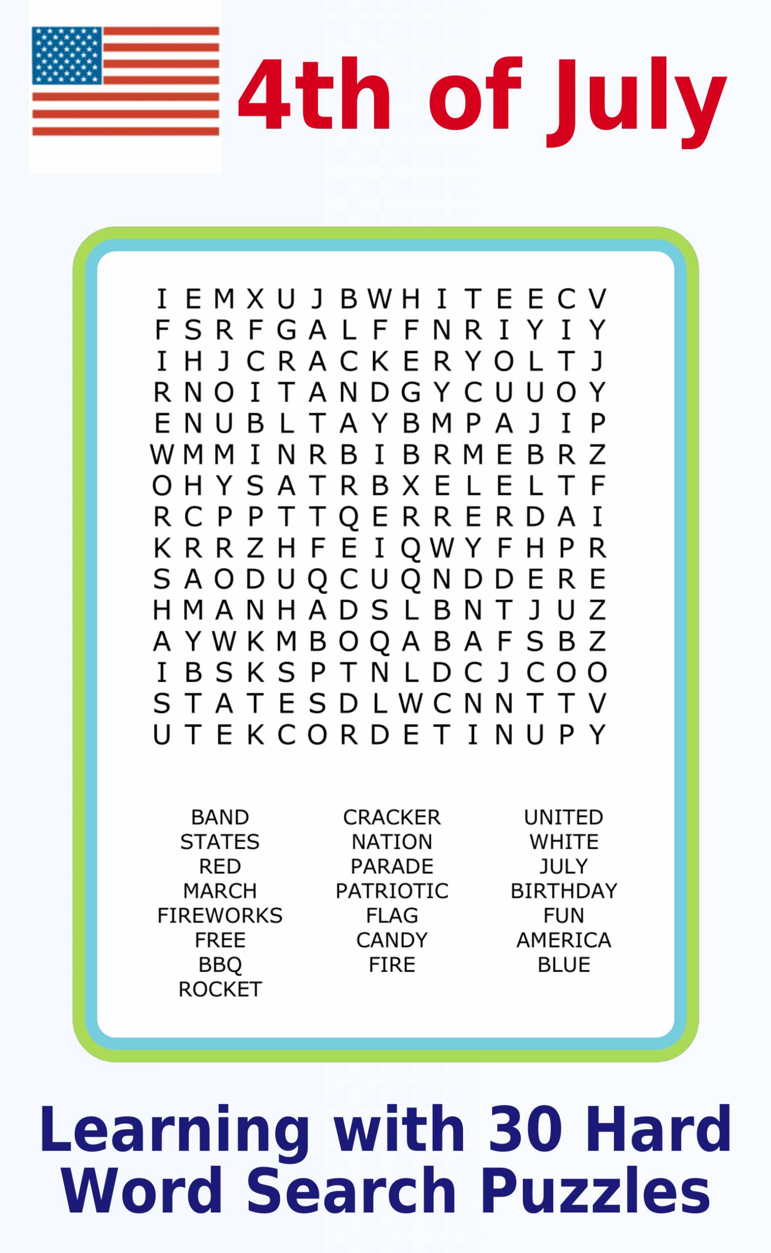 Candy Theme Word Search