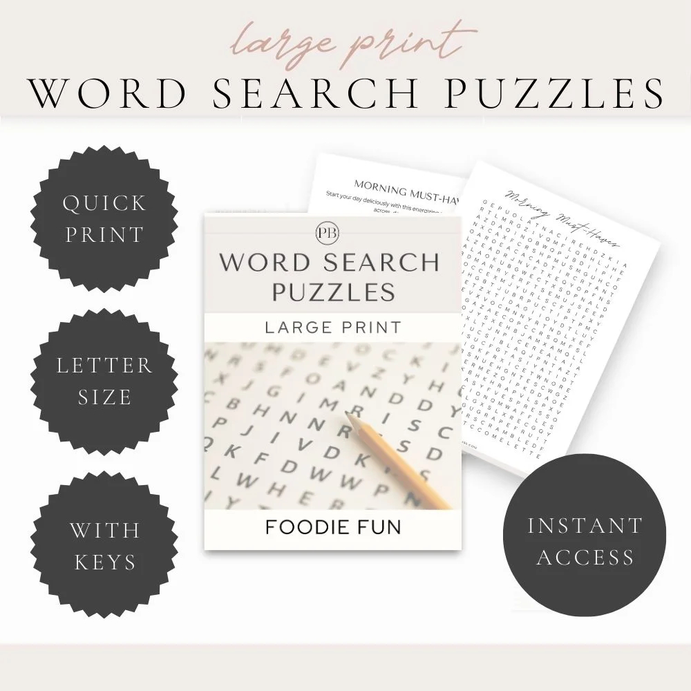 Printable Cross Word Search Puzzles